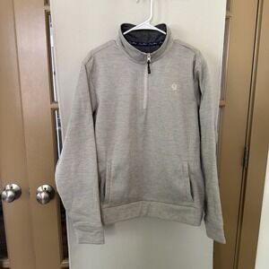 Wrangler George Straight Men's Medium Tan Beige Quarter  Zip Pullover Sweatshirt